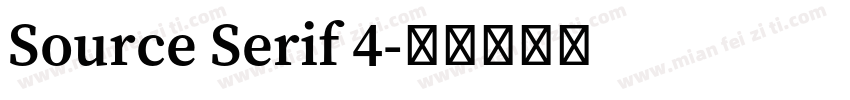 Source Serif 4字体转换